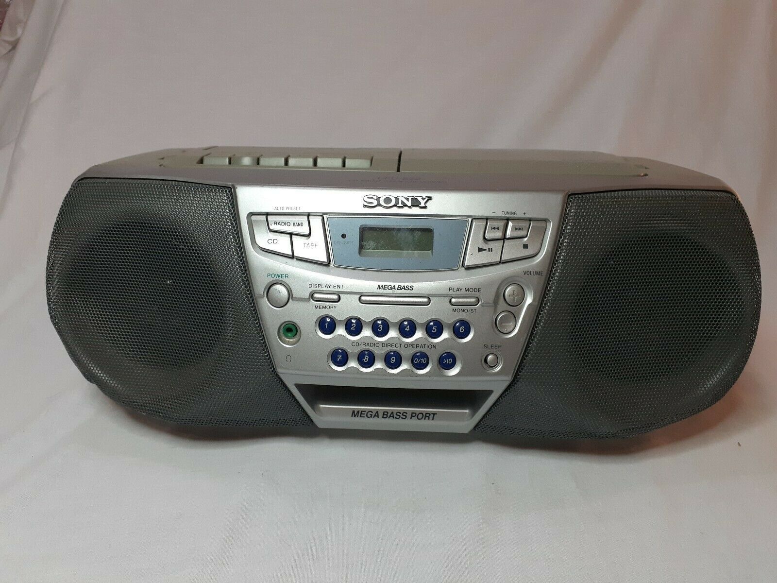 Sony Model Cfd S Cd Radio Cassette Corder Portable Boombox Tested