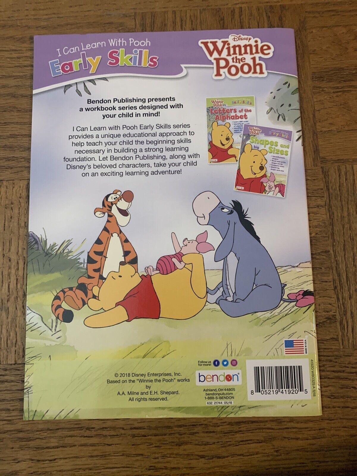 Winnie The Pooh Shapes And Sizes Workbook - School Textbooks & Study Guides