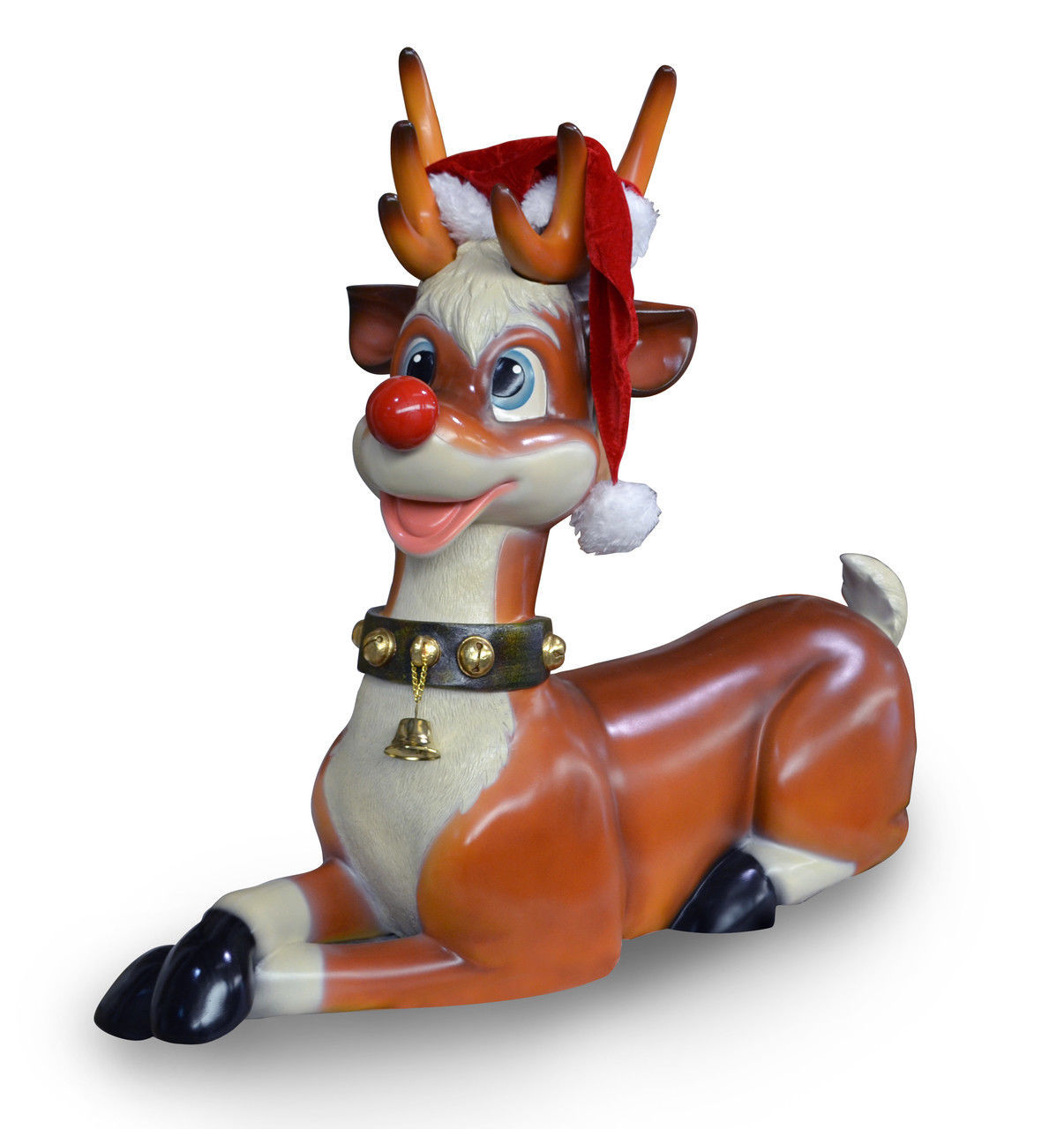 bulldog reindeer statue