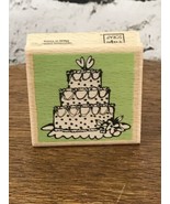 Vap Scrap Rubber Stamp 2&#39;x2&#39; Wedding Cake - $5.93