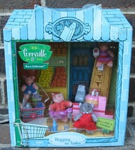 Mattel Furryville Town Hogging Aisles Mini Store Toy Set Food Cake Lot Pig Plush - $36.64