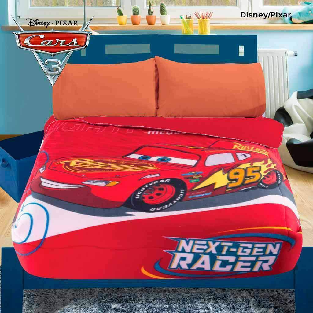 Disney Pixar Red Boys Cars 3 Microfiber Fleece Blanket Blankets & Throws