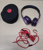 Beats Solo HD Purple - Wired Headphones Working TESTED image 1