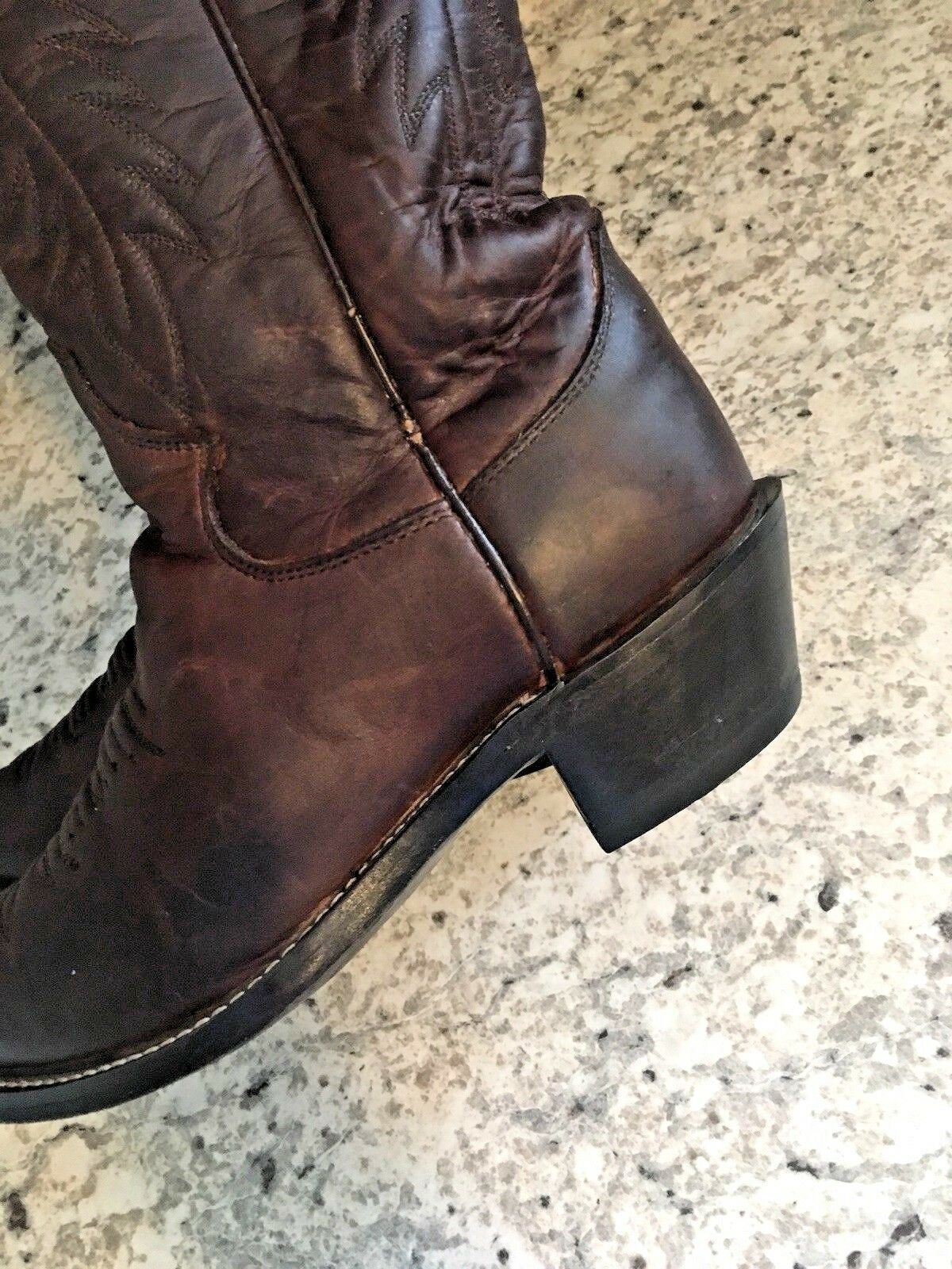 justin bay apache leather cowboy boots