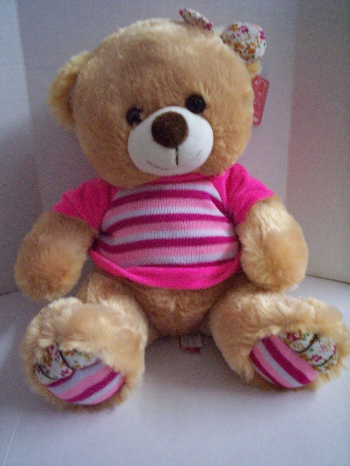 14 Kellytoy Brown Teddy Bear Plush with Rose