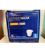 MedLine Extended Wear Overnight Adult Briefs with Tabs Size Large 15 Ct.... - $23.76
