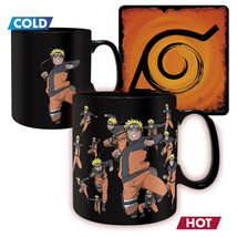 Naruto Jutsu Color Changing Mug & Coaster Set Black - $19.99
