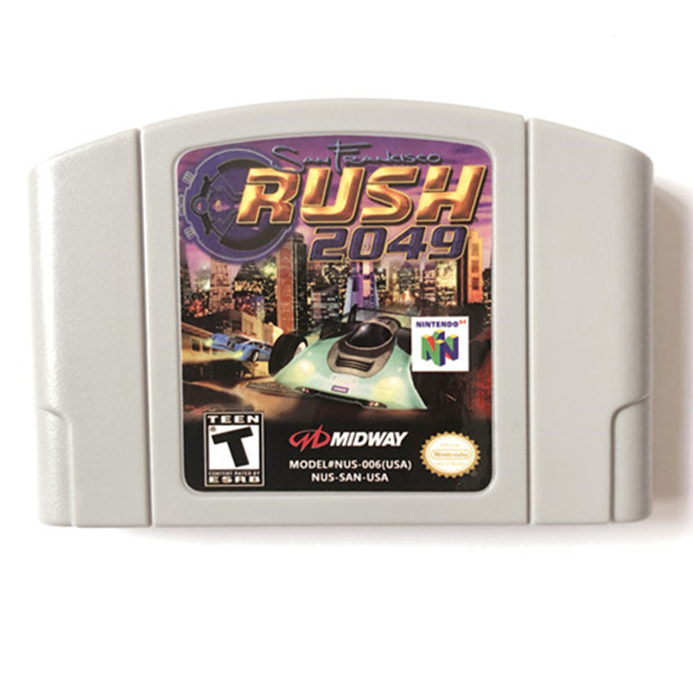 San Francisco Rush 2049 Game Cartridge For Nintendo 64 N64 USA Version