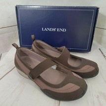 Lands' End Women's Shoes Everyday Mary Jane Trekker Dark Chocolate 6M New in Box - $35.64