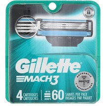 Gillette Mach3 Razor Blade Cartridges, 4 Ct - $11.29