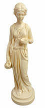 Vintage A. Santini Albaster Resin Roman Goddess 9&quot;  Figurine Sculpture  ... - $28.95