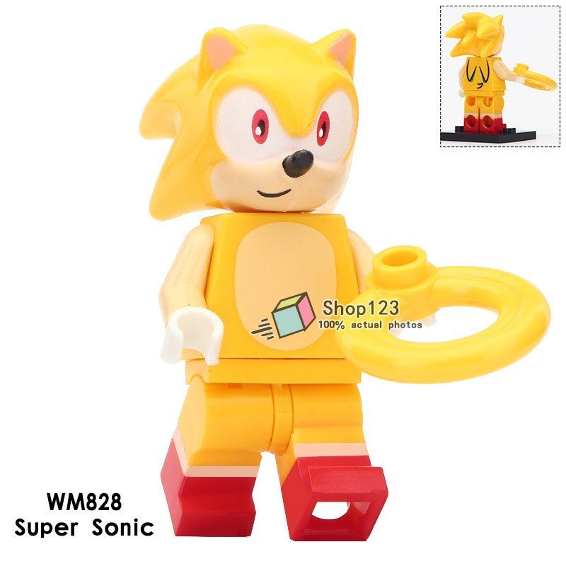 Single Sale Sonic the Hedgehog Shadow Super Sonic Knuckles Lego ...