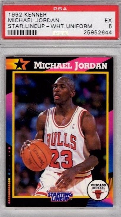 1992 KENNER MICHAEL JORDAN *STARTING LINEUP* POP 11 PSA 5 - Basketball ...