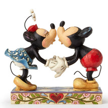 Jim Shore Mickey Mouse and Minnie Mouse Kissing Disney 6.25" High Collectible image 1