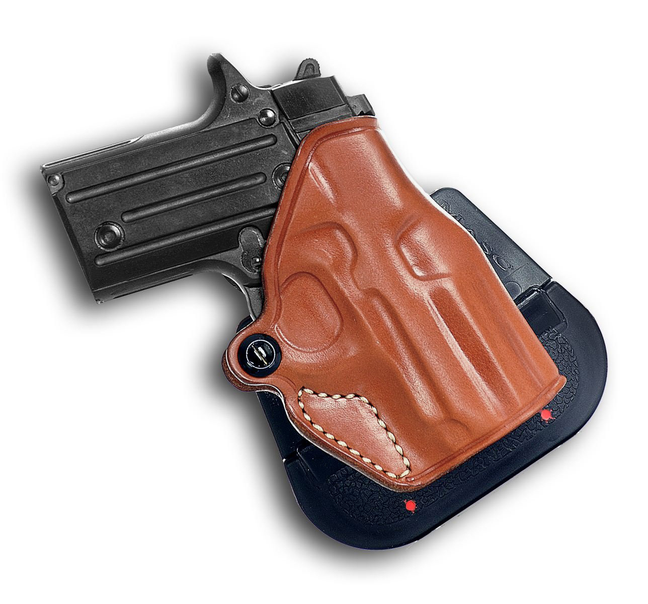 Premium Leather Paddel OWB Holster Fits, Kimber Micro Raptor 380 ACP