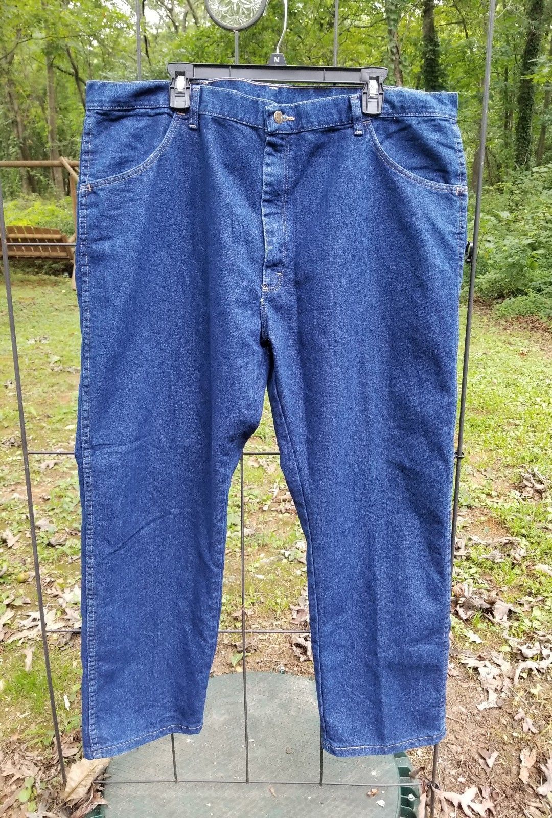 Wrangler Mens denim dark blue Jeans regular fit 42 X 29 cotton 85900DW ...