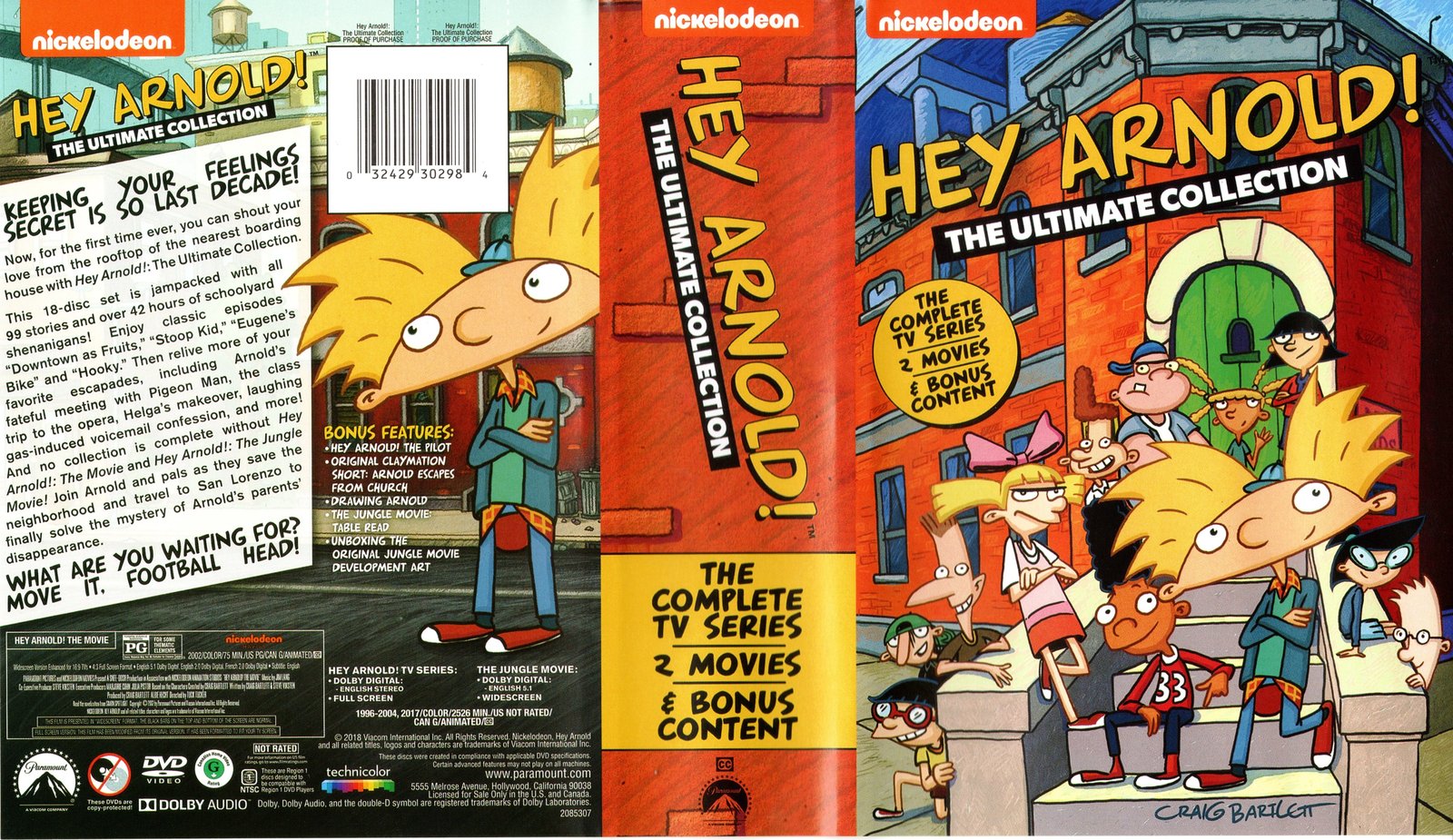 Hey Arnold!: The Ultimate Collection, Complete Series + 2 Movies (DVD ...