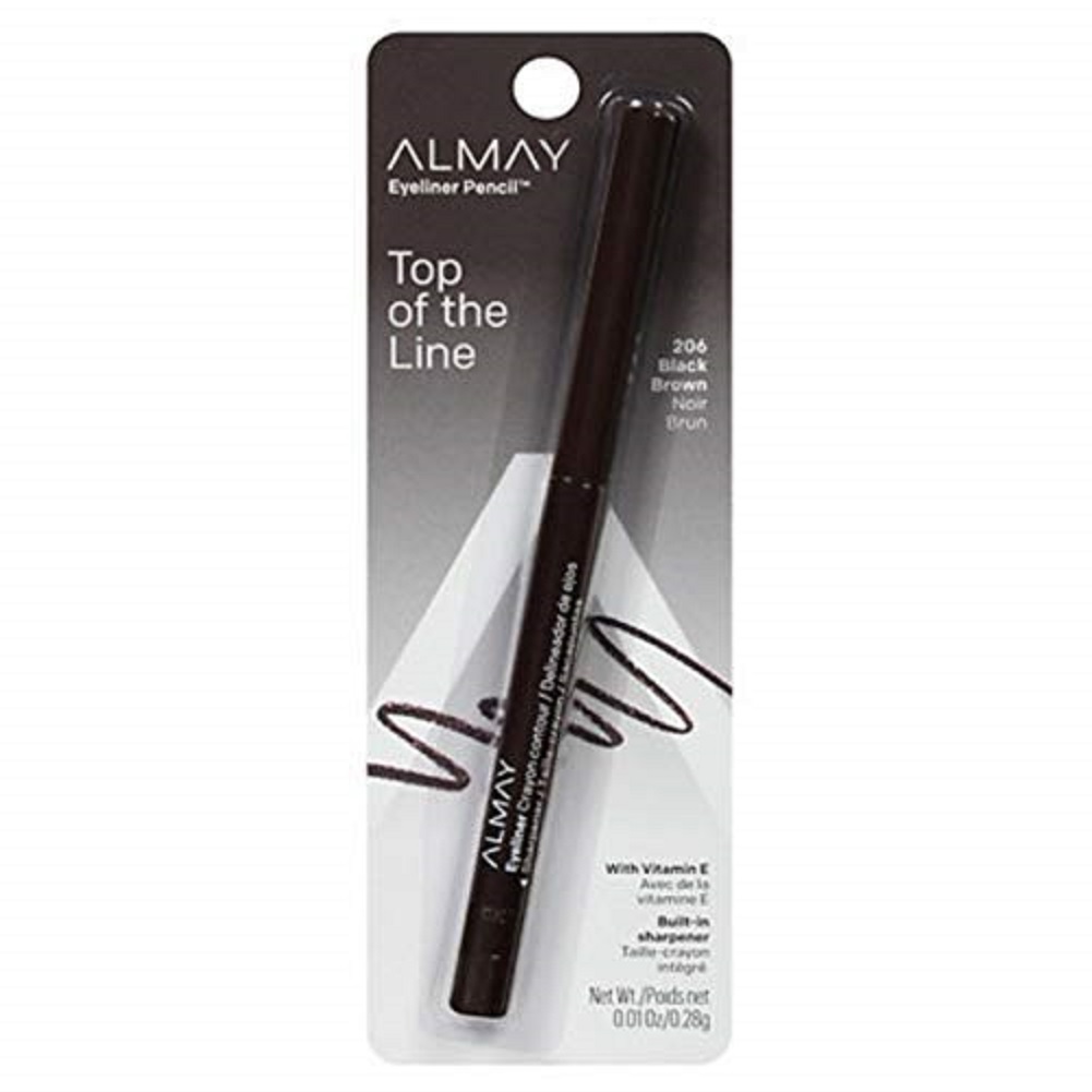 Almay Eyeliner Pencil, Black Brown [206], 0.01 oz Eyeliner