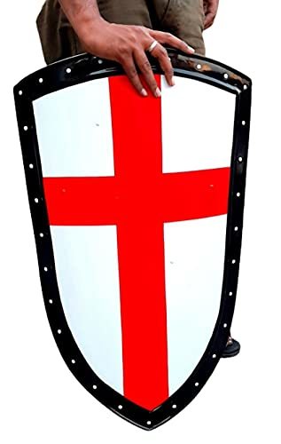 Maritime Nautical Medieval Knight Templar Red Cross Shield 30 Inch 20 G Battle A
