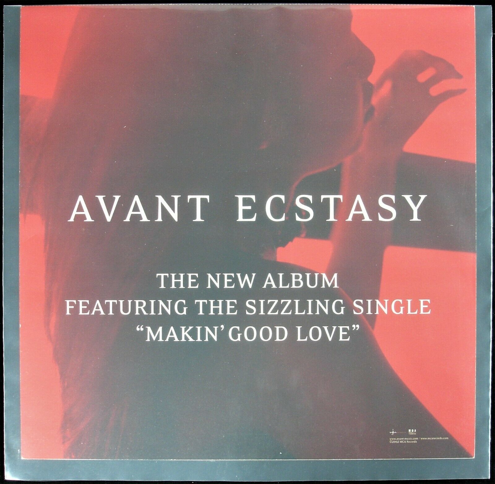 AVANT "ECSTASY" 2002 POSTER/FLAT 2-SIDED 12X24 ~RARE~ *NEW* - Posters