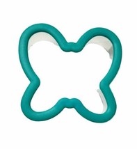 Turquoise Butterfly Comfort Grip Plastic Cookie Cutter Wilton - $2.96