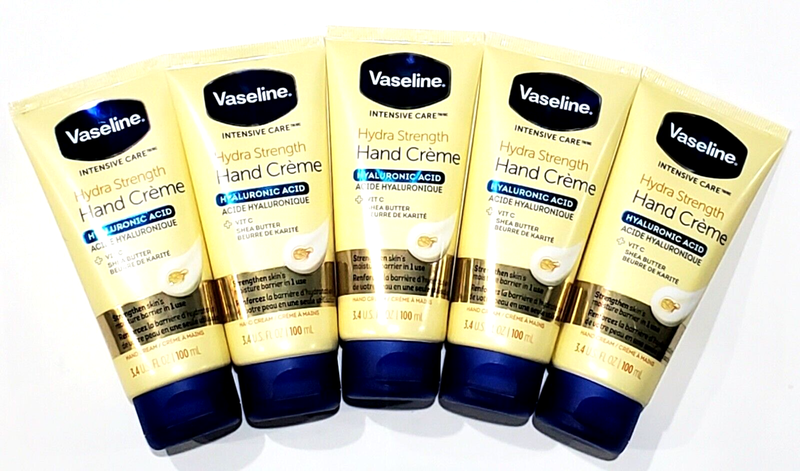5 Pack Vaseline Intensive Care Hydra Strength Hand Cream Hyaluronic