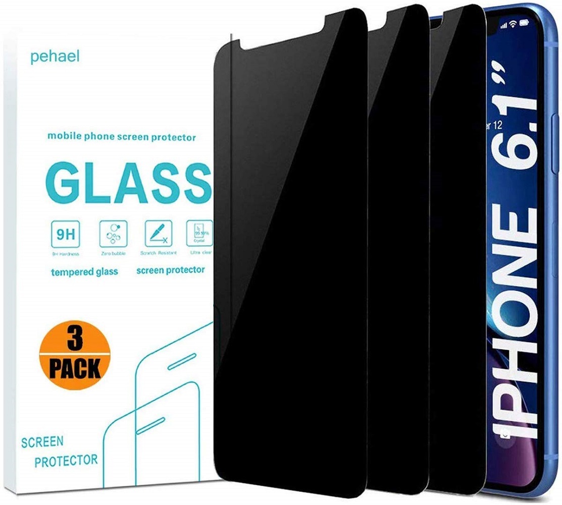pehael Privacy Screen Protector for iPhone 11 iPhone Xr, 9H Hardness Anty- Spy