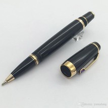 Black resin wholesale roller ball pen novelty thumb200