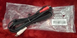 6 FOOT RED/WHITE STEREO AUDIO CABLE - $5.99
