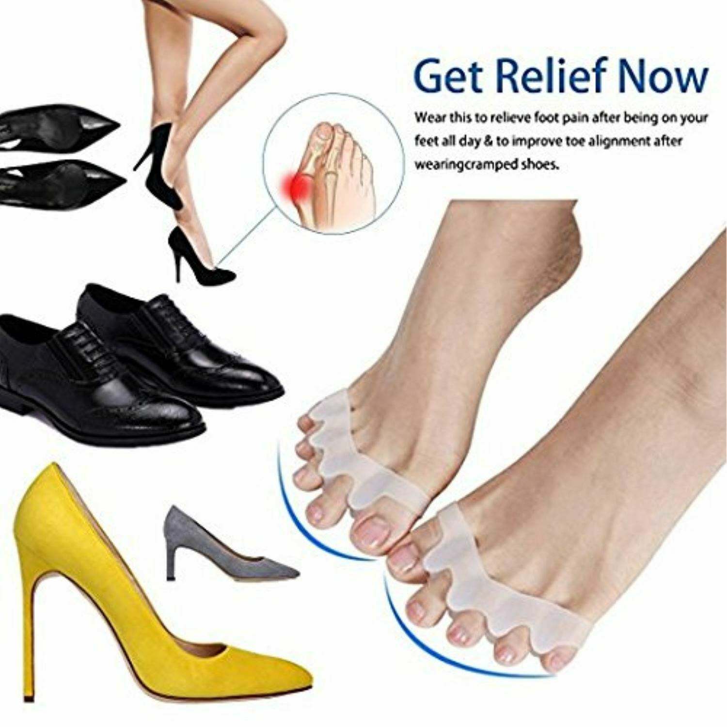 Silicone Hammer Toe Corrector - High Quality - FREE SHIPPING - 2 Pairs ...