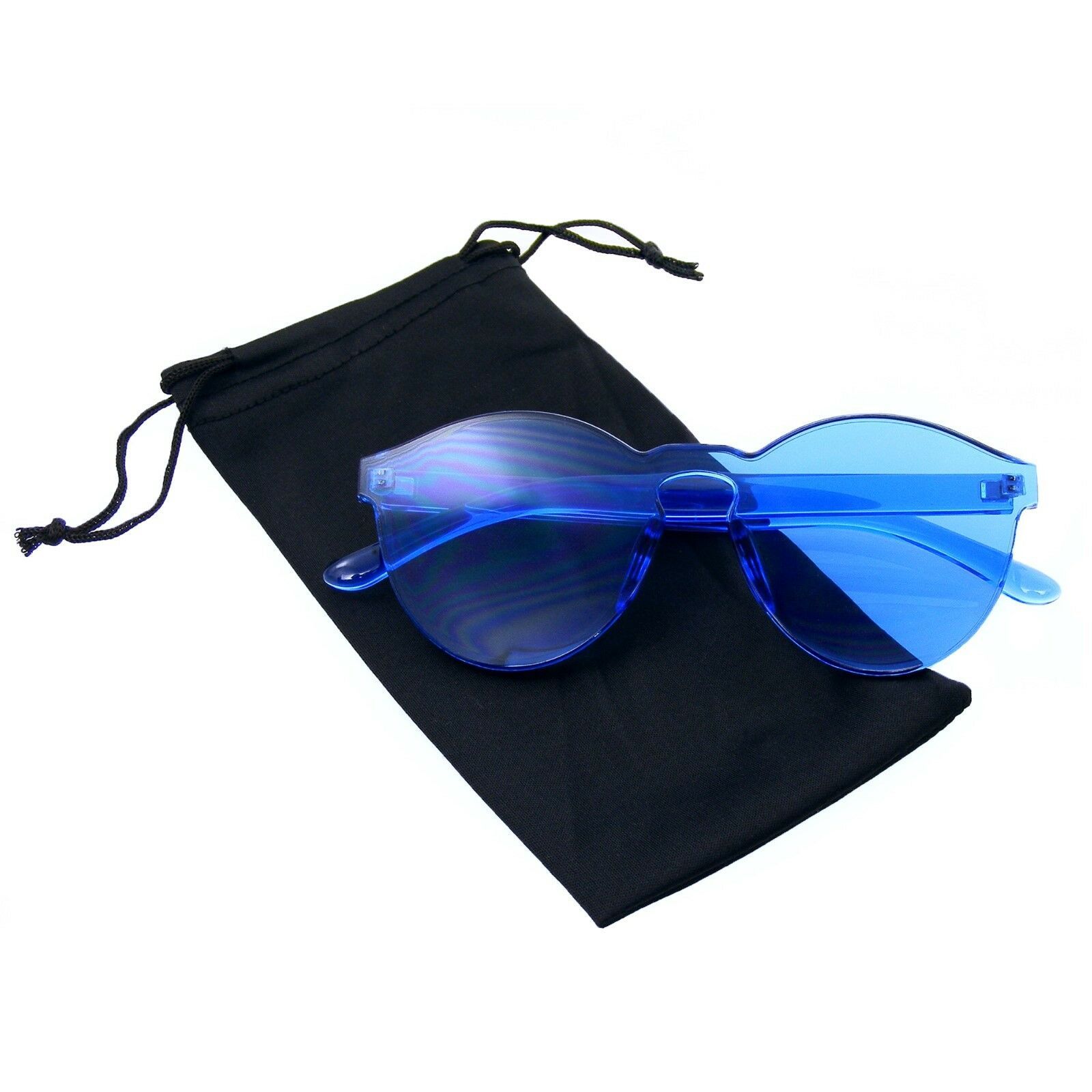 Mono Block Rimless PC Color Tone Lens Sunglasses Eyewear Glasses