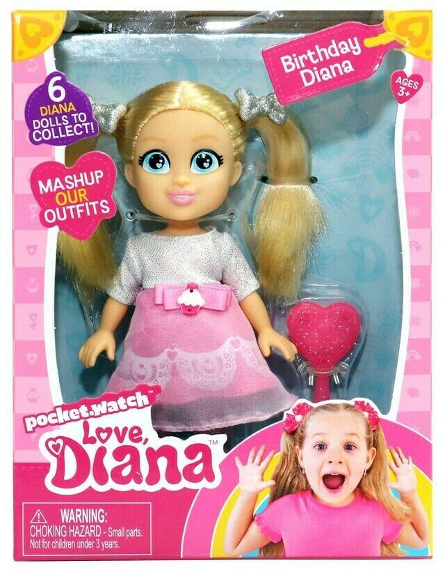 Birthday Diana Pocket Watch Love Diana Doll by Headstart NIB YouTube Kids Diana