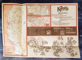 Vintage Map 1975 Knotts Berry Farm Southern California freeway system ma... - $39.99
