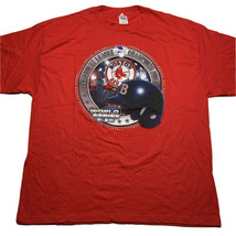 Boston Red Sox T Shirt 2004 World Series Champions Graphic Mens Adult XL Helmet - $14.68