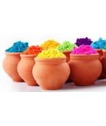 5 Organic Holi Colors to play beautiful Indian Festival HOLI- Festival o... - $20.99