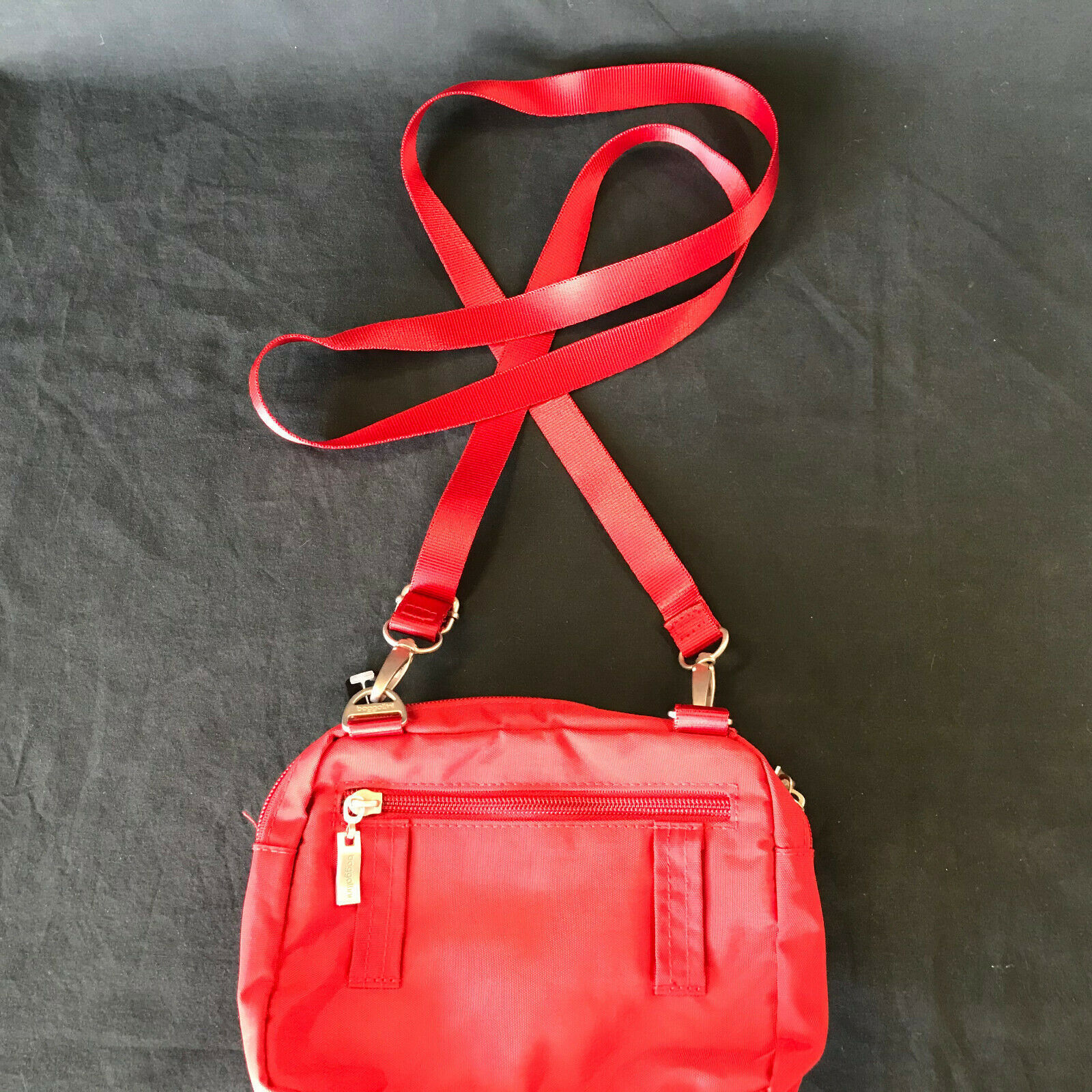 Baggallini Red Triple Zip Bag TRZ419 Cross Body Purse - Women's Bags ...