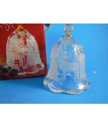 Mikasa Crystal Christmas Bell Angel Tree Holiday Lights Deer 4.25&quot; Germa... - $11.87