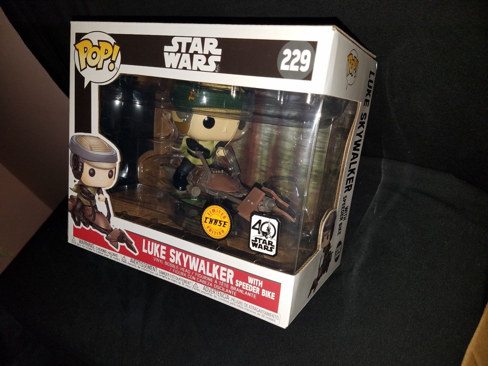 luke skywalker on speeder bike pop