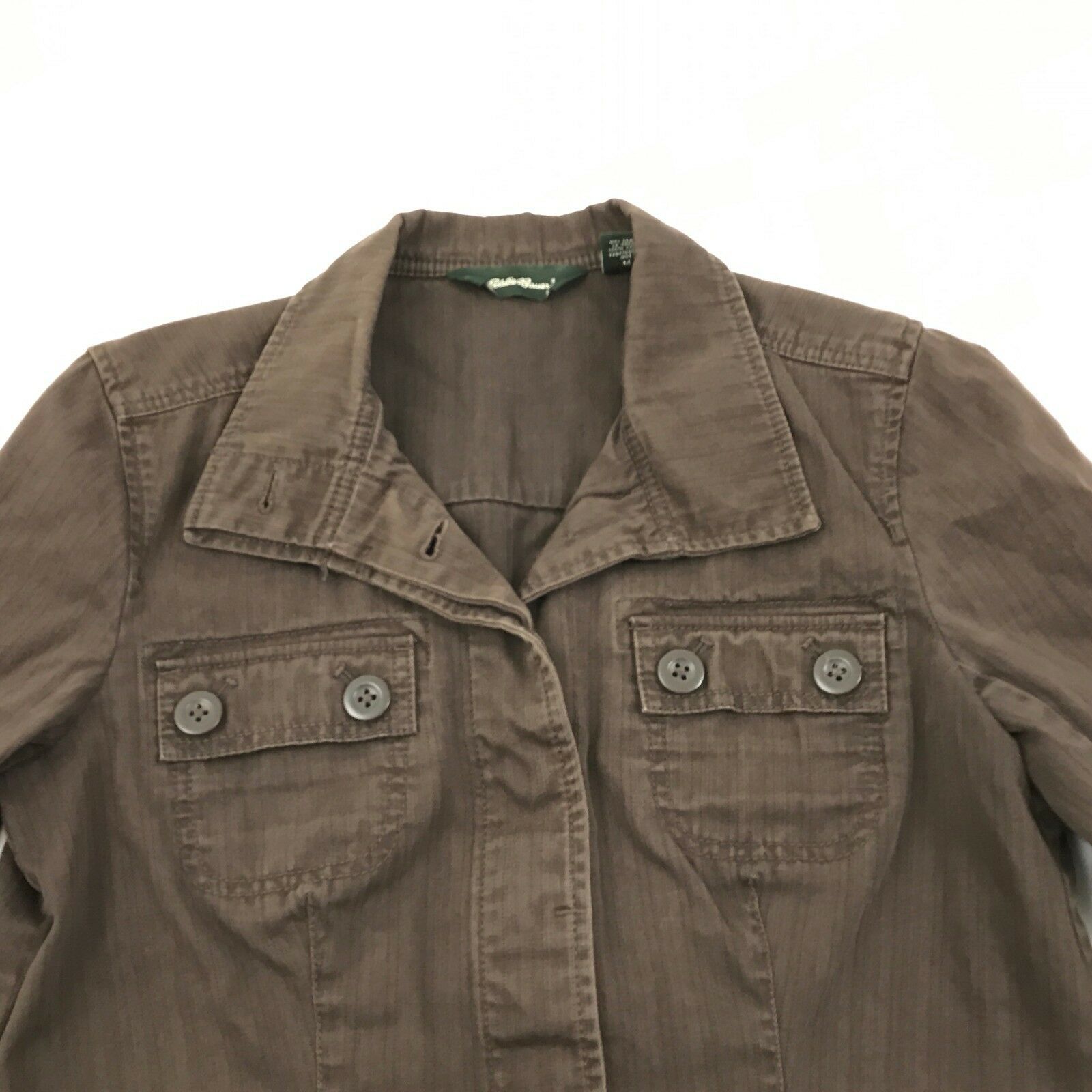 VINTAGE Eddie Bauer Chore Jacket Women's Size Medium M Military Style