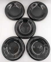 MIKASA Karim Rashid Design KRA01 UFO Black Serving Pasta Bowls 11&quot; Lot of 5 - $143.99