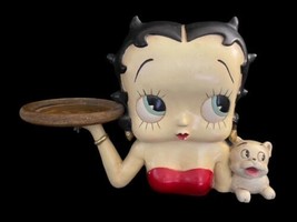 2002 King Features Syndicate Rare Betty Boop Holding Tray Statue Bust 12.5”Tall image 1
