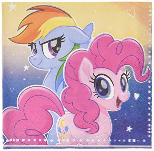 Unique 59452 My Little Pony Flying Ponies Lunch Napkins 65 Inches 16 Ct, Multico - $5.87