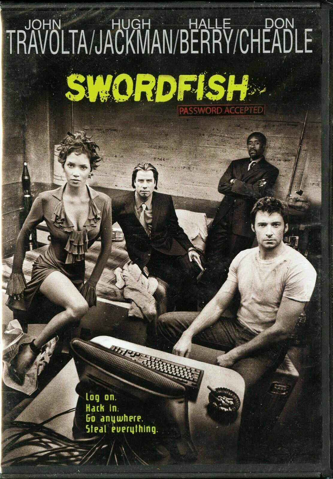 SWORDFISH DVD HALLE BERRY JOHN TRAVOLTA HUGH JACKMAN WARNER VIDEO NEW ...