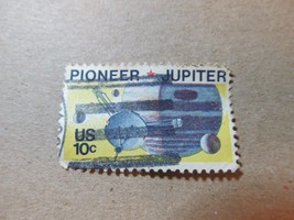 Pioneer 10 Passing Jupiter 10c stamp 1975 canceled - $1.00