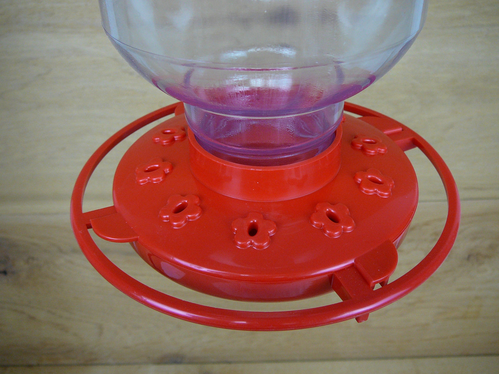 Large Capacity 80 oz Hummingbird Feeder Easy Clean Red Base 10 Feeding 