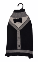 Dog Sweater Black/Grey/White by Pet Posse Size S and M - $15.00