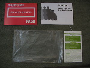 1987 87 Suzuki Fa50 Fa 50 Owners Owner Manual And 50 Similar Items