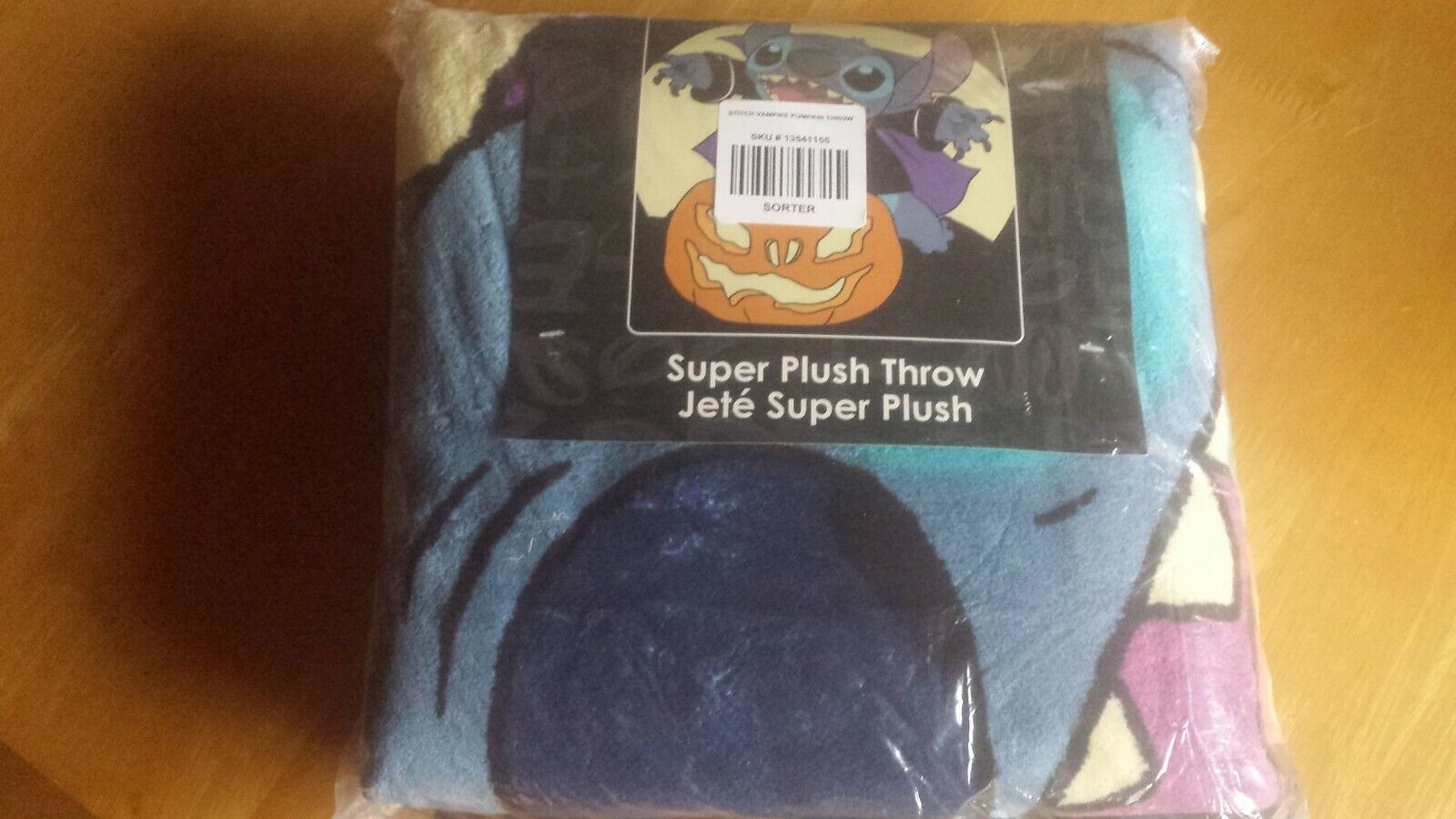 Primary image for Disney Lilo & Stitch Halloween Vampire Stitch 48x60 Plush Throw Blanket