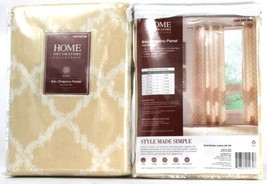 2 Home Decorations Collection 1000 048 040 Modern Ivory Drapery Panel 52"x84"