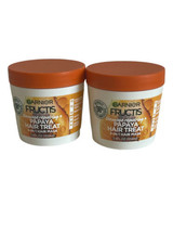 Garnier Fructis Damage Repair Treat Hair Mask Papaya Extract-3.4oz Lot Of 2 - $9.99